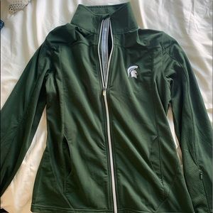 Michigan State Zip Up Sweatshirt *NEVER WORN*